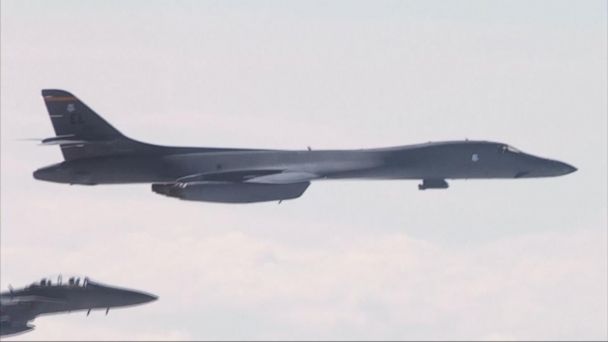 Video US Flies Bombers Over Korean Peninsula In Show Of Force - ABC News