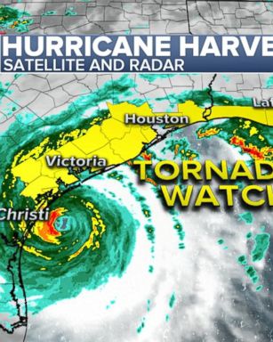 VIDEO: Hurricane Harvey gains strength