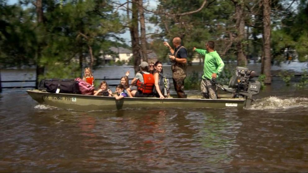 Beaumont Texas was hard hit by Harvey and rivers continue to rise