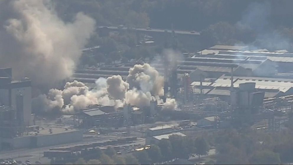 Video Chemical Plant Explosion In Kingsport Tennessee Abc News