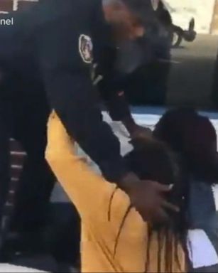 VIDEO: New Jersey police officer suspended following an altercation with 2 sisters outside high school