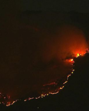 VIDEO: Views from above a wildfire