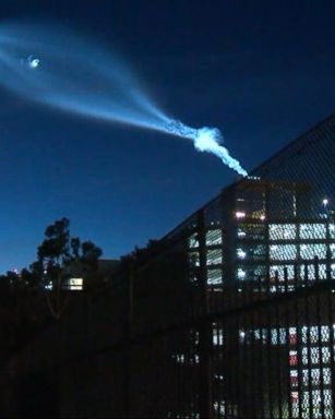 VIDEO: Launched Space X rocket creates spectacle in the sky