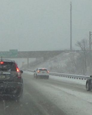 VIDEO: Christmas Eve blast of snow hits the East and West coasts