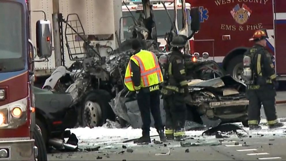 Video Fiery Crash Leaves At Least One Person Dead And Multiple Vehicles ...