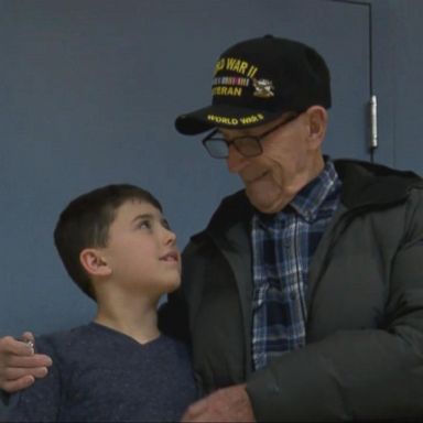 VIDEO: Third-grade students fundraising for WWII veteran