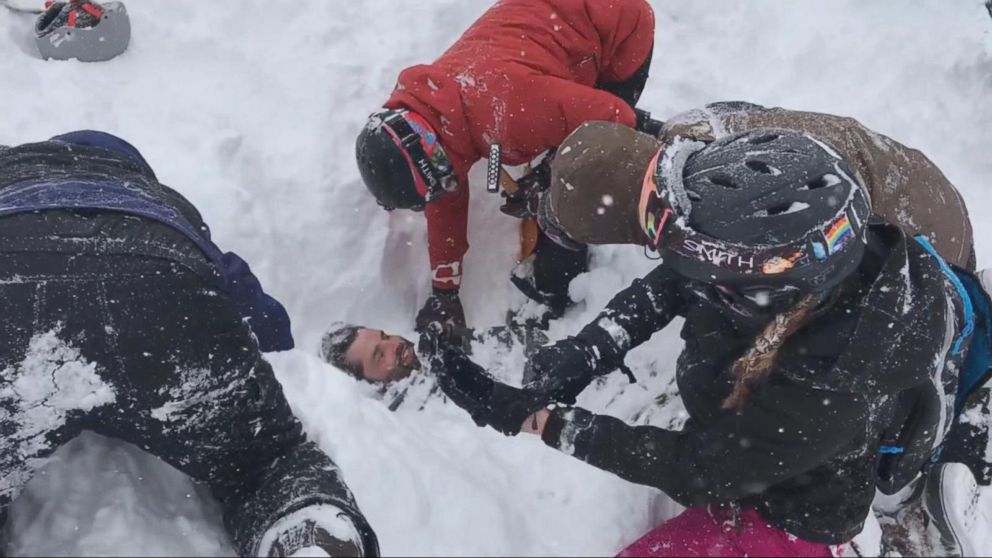 Man rescued from avalanche that buried him under snow for 6 minutes ...