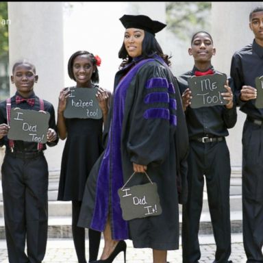 VIDEO: Former homeless woman graduates from law school