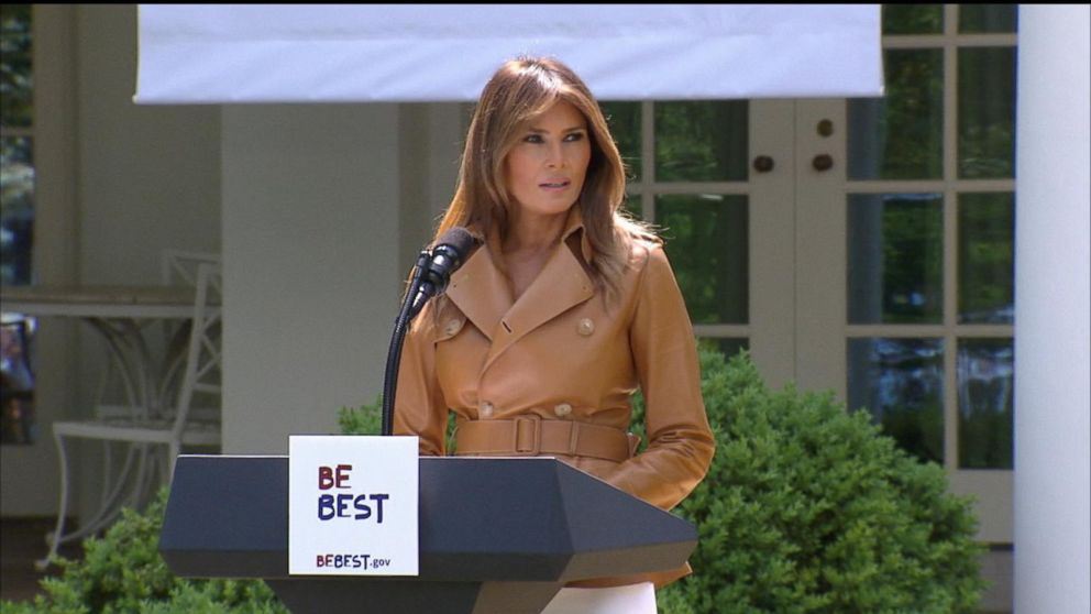 Video First Lady Melania Trump Unveils Official Policy Platform: 'Be ...