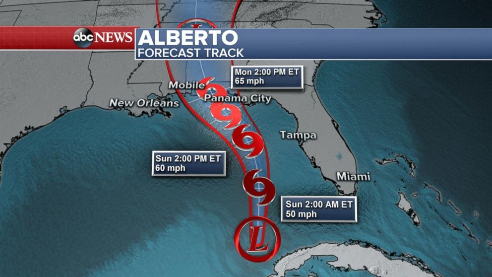 Image result for Millions in the path of subtropical storm Alberto