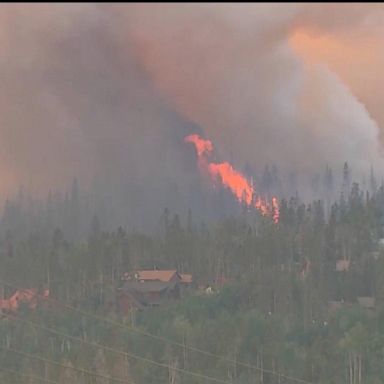 VIDEO: Residents desperately trying to save homes from fires in Utah and Colorado