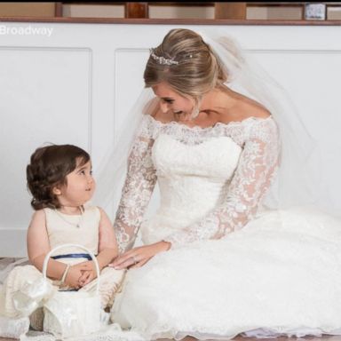 VIDEO: Toddler is flower girl at bone marrow donor's wedding