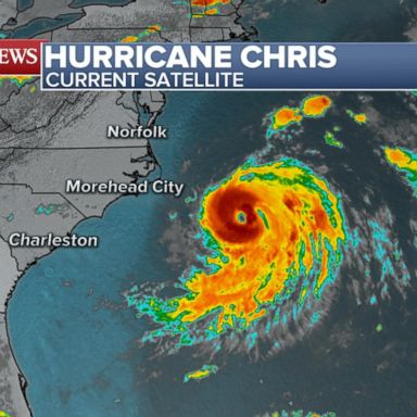 VIDEO: Tropical storm Chris sending dangerous rip currents up East Coast