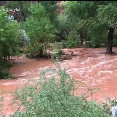 VIDEO: Severe storm threat in Midwest as monsoon rains drench Southwest