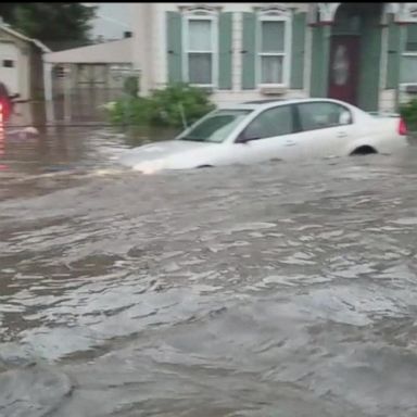 VIDEO: Flash-flood watches are in effect for 24M from N.C. to Pennsylvania