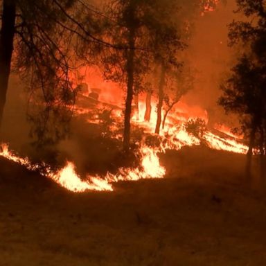 VIDEO: Carr blaze jumps river as winds create fire tornadoes in California