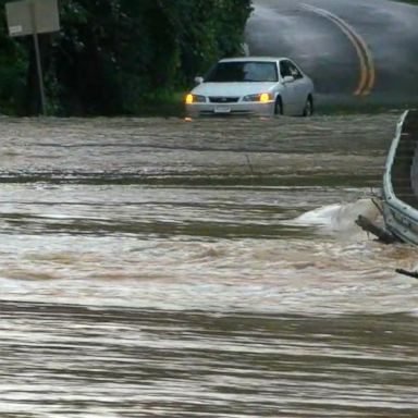 VIDEO: July sets rain records as flash-flood watches continue in the East