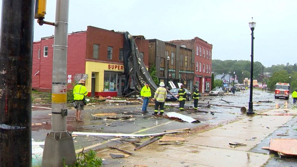 Video Tornado strikes reported along New England