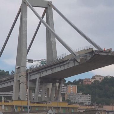 VIDEO: Highway collapses in Italian city