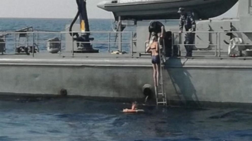 Video Woman Rescued After Falling From Cruise Ship And Into The Sea Abc News