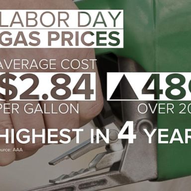 VIDEO: Drivers making Labor Day getaway will feel some pain at the pump