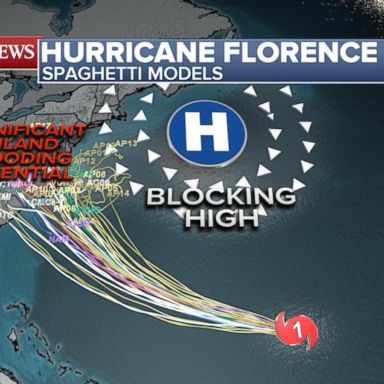 VIDEO: Hurricane Florence heads toward East Coast