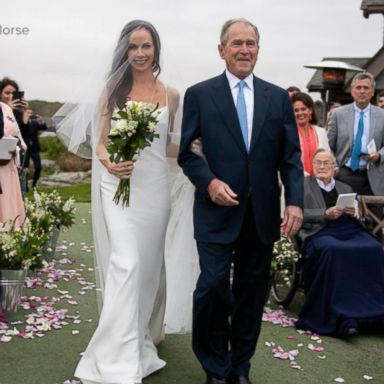 VIDEO: Intimate wedding ceremony for former first daughter Barbara Bush