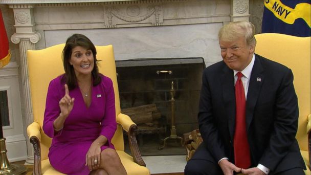 Video UN Ambassador Nikki Haley Resigns Unexpectedly ABC News