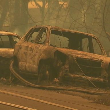 VIDEO: At least 5 people killed in their cars as fire rips through town 