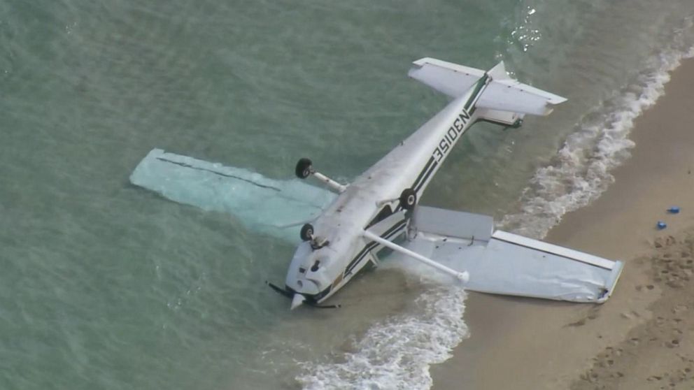 Small plane crashed down into the ocean in South Florida Video ABC News