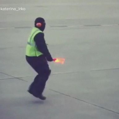 VIDEO: Airline worker's dance moves bring smiles and goes viral