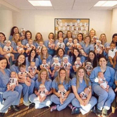 VIDEO: 30 staff members give birth to 31 babies at Minnesota hospital