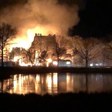 VIDEO: Fire burns through the Shakespeare Theater in Stratford, Connecticut