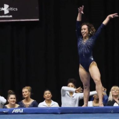 VIDEO: UCLA gymnast's entertaining floor routine