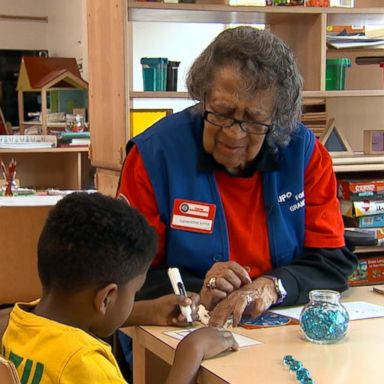 VIDEO: 95-year-old Celemtene Bates shares the importance of love as a foster grandparent 