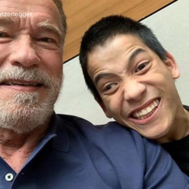 VIDEO: Arnold Schwarzenegger has 'a new hero' -- a bodybuilder with cerebral palsy