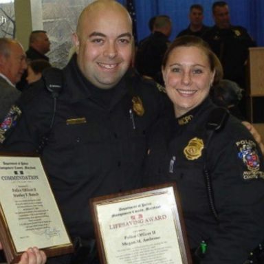 VIDEO: Officer Megan Ambrose surprised her close friend and on-duty partner with a kidney 