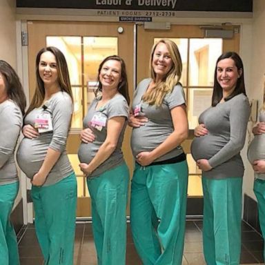 VIDEO: Several nurses at a Maine hospital are pregnant at the same time