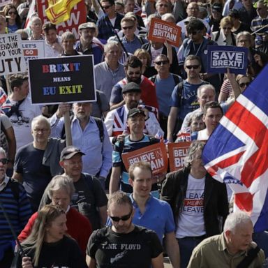 VIDEO: Protesters take to the streets of London in anger over third Brexit delay