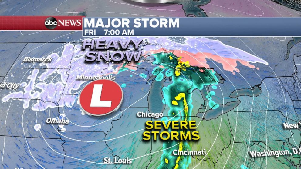 6 states are under blizzard warnings as major storms emerge from the