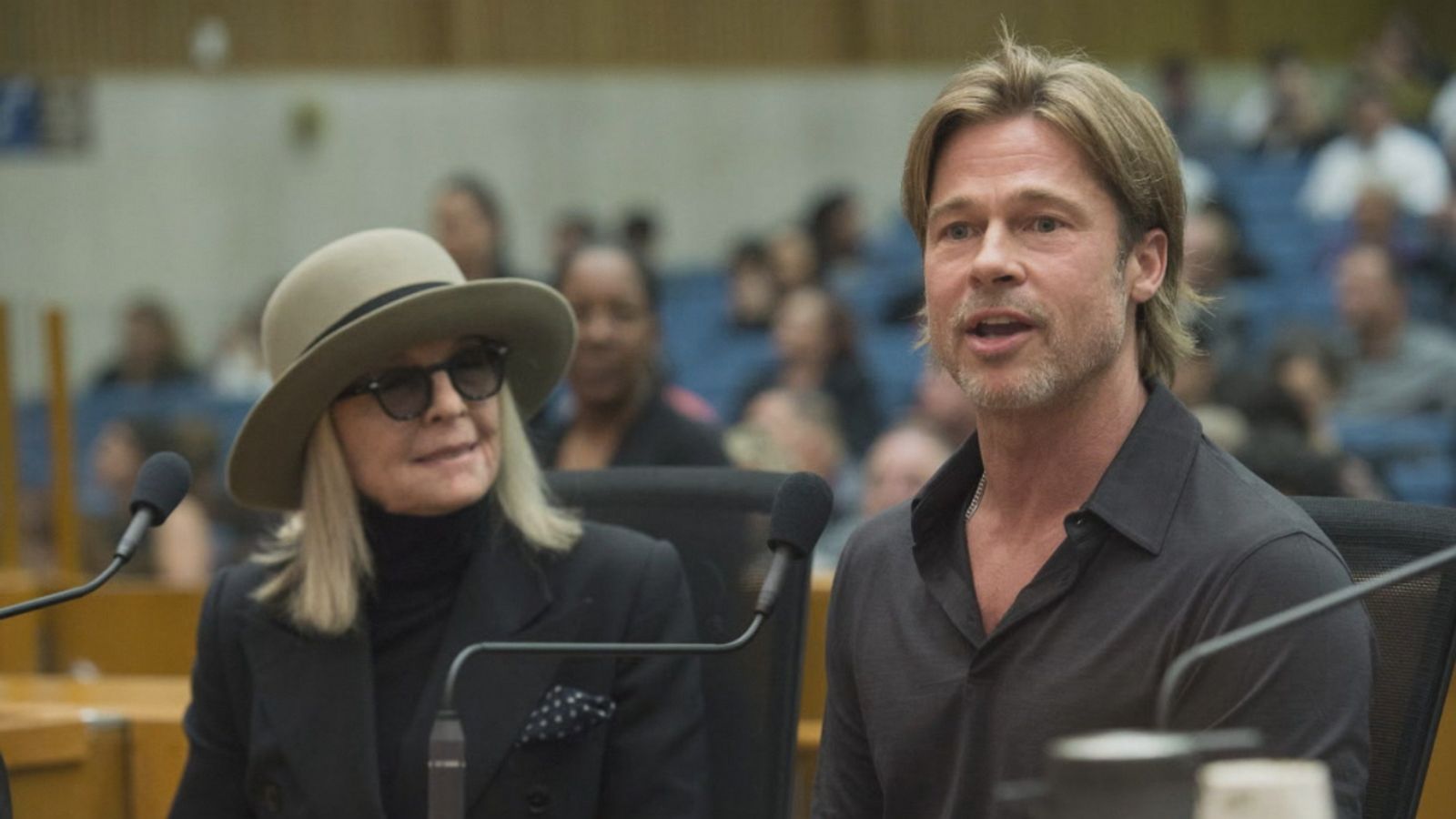 Brad Pitt Stepped Out in a Giant Fuzzy Bucket Hat: Pics