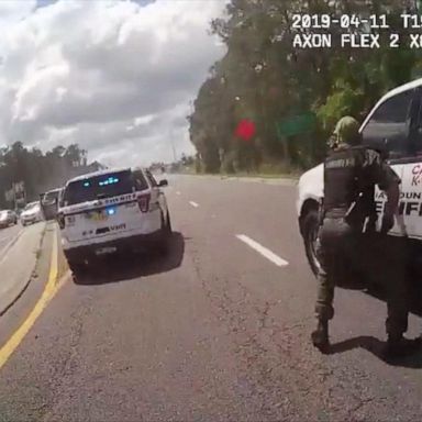 VIDEO: Video shows police in pursuit of a man suspected of carjacking in Florida