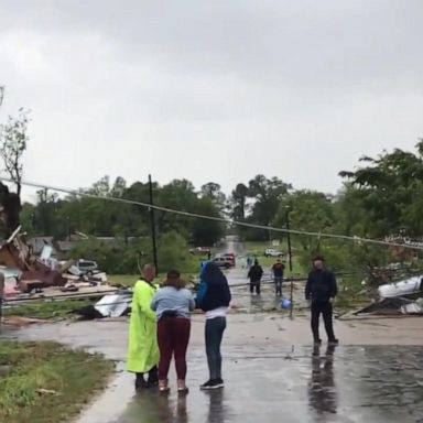 VIDEO: A powerful storm continues to make its way through the South