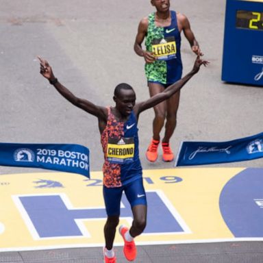 Lawrence Cherono won the men's race by just 2 seconds - the closest finish since 1988 - as Worknesh Degefa finished for the women, leading the pack for most of the race.