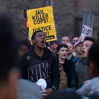 VIDEO: Angry protests emerge from police shooting in Connecticut