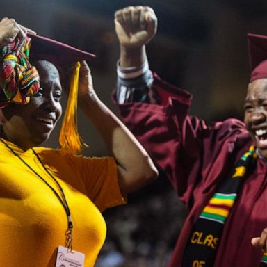 VIDEO: Mother, son earn bachelor's degrees on the same day