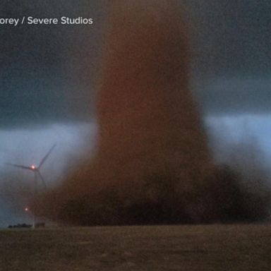 VIDEO: Rare, high-risk tornado outbreak underway across southern Plains