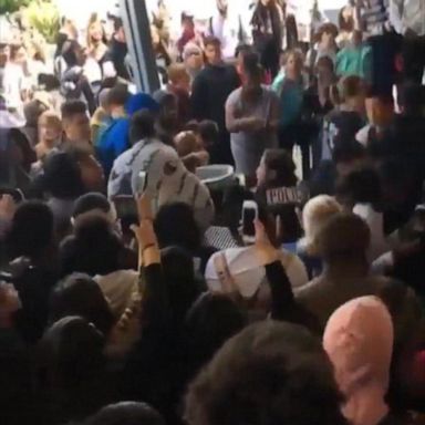 VIDEO: Nearly 80 students clash with police at California high school, causing chaos 