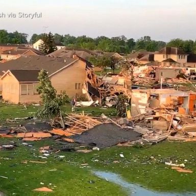 VIDEO: Storms move east as more than 50 twisters are reported in 8 states 