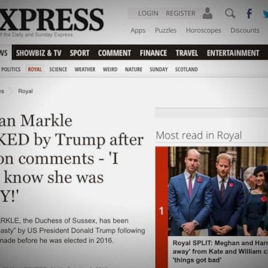 VIDEO: President Trump reacted to Meghan Markle's criticism of him during his 2016 campaign